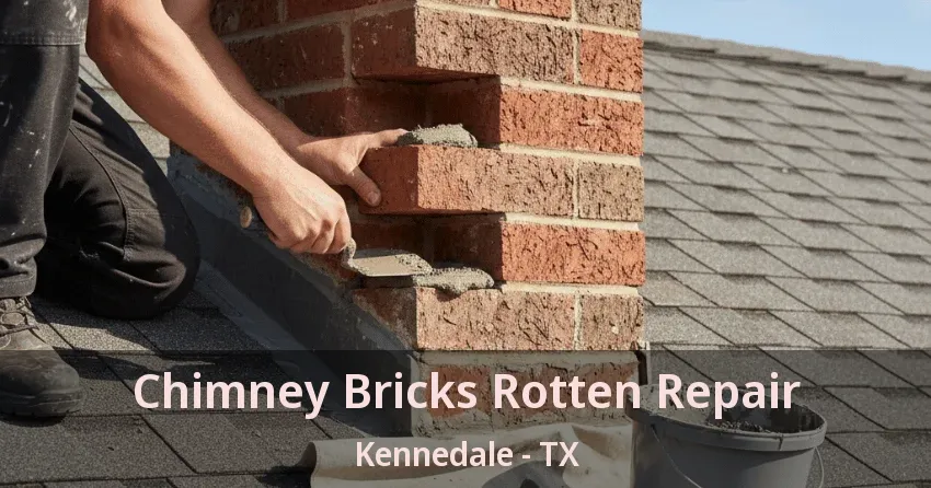 Chimney Bricks Rotten Repair Kennedale - TX